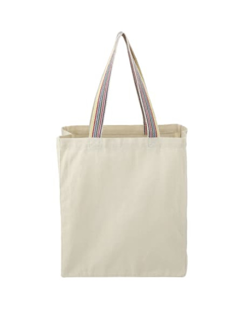 Fourre-tout en coton recyclé arc-en-ciel de 8 oz