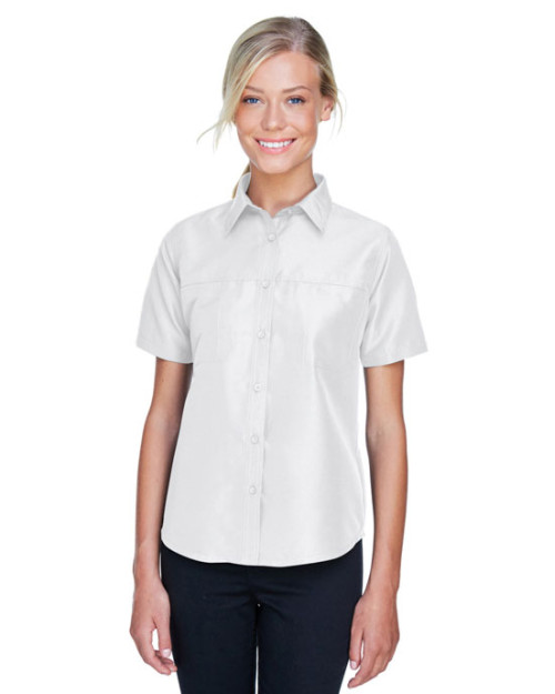 Chemise d'employé performance pour femme à manches courtes Key West d Harriton Chemise d'employé performance pour femme à manches courtes Key West d Harriton